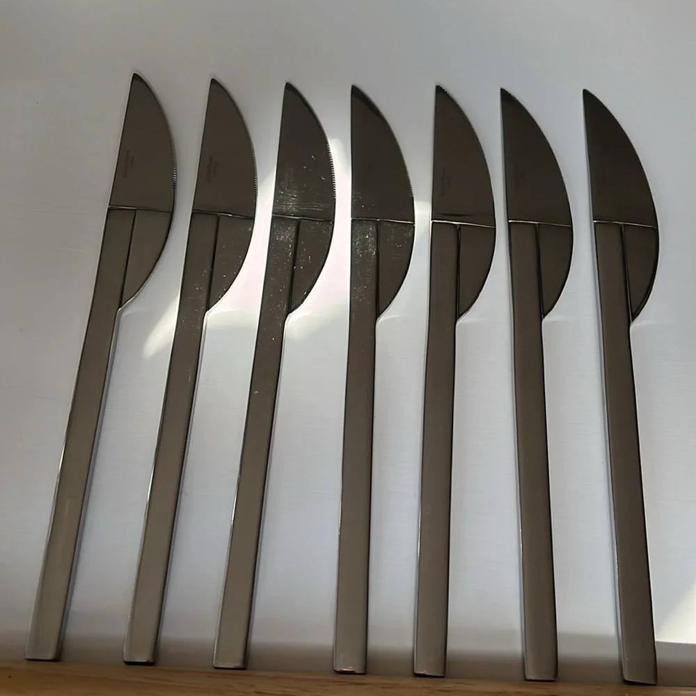 Vintage Boda Nova Stockholm pattern set of 7 Knives